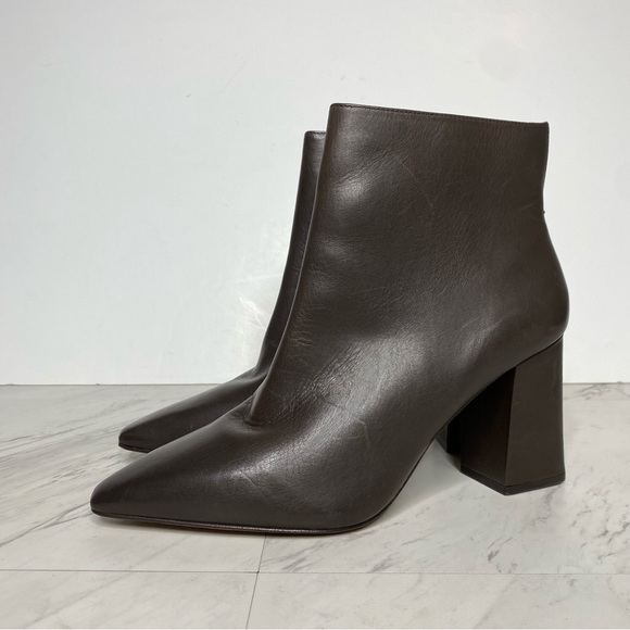 Vince Camuto Cammen Pointed Toe Brown Bootie 10 10 1/2 - Picture 14 of 14